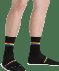 Darn Tough Men's Prism Micro Crew Lightweight Running Sock with Cushion Black