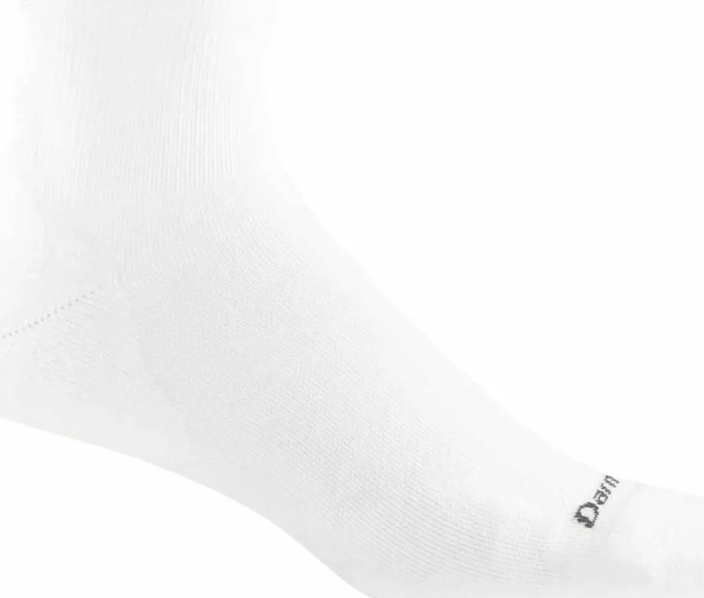Darn Tough Men's Run Quarter Ultra-Lightweight Running Sock White Clearance