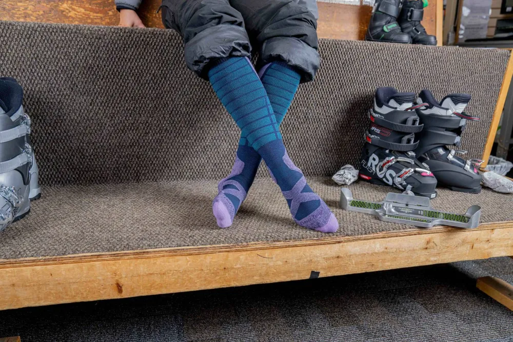 Outlet Women's Function X Over-the-Calf Midweight Ski & Snowboard Sock Skidkläder Dam|Damstrumpor