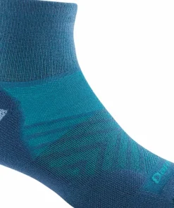 Darn Tough Women's Run 1/4 Ultra-Lightweight Cushion Running Sock Gray Sale