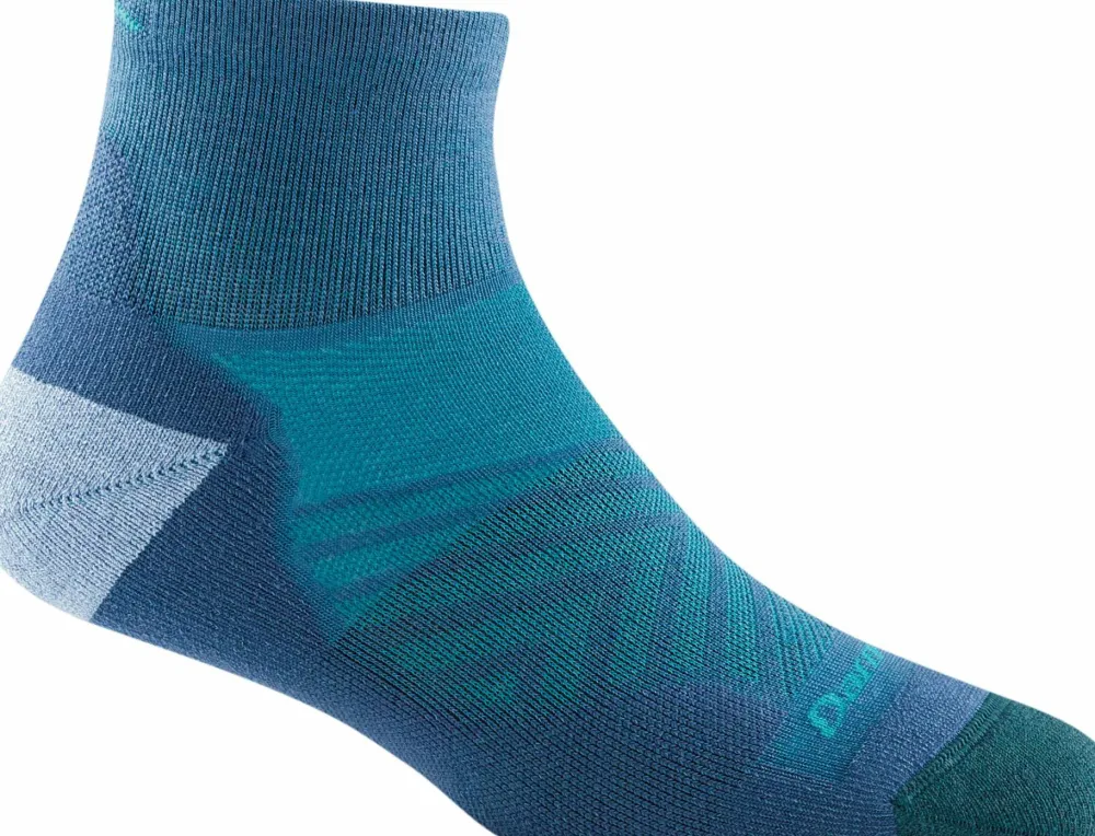 Darn Tough Women's Run 1/4 Ultra-Lightweight Cushion Running Sock Gray Sale