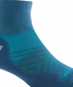 Darn Tough Women's Run 1/4 Ultra-Lightweight Cushion Running Sock Gray Sale