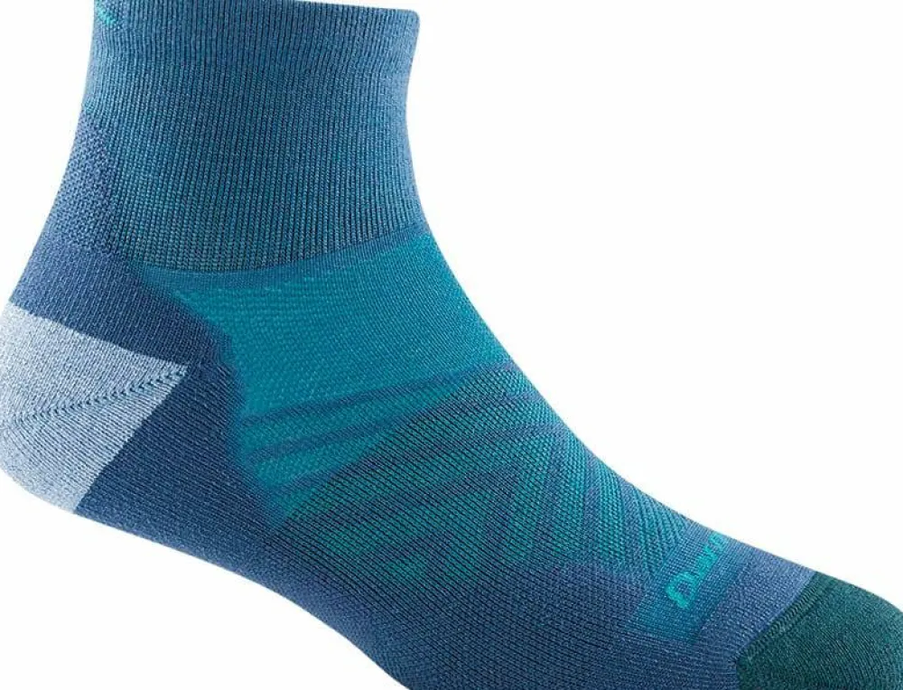 Darn Tough Women's Run 1/4 Ultra-Lightweight Cushion Running Sock Gray Sale