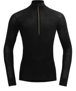 New Men's Wool Mesh 190 Zip Neck Underställ Herr