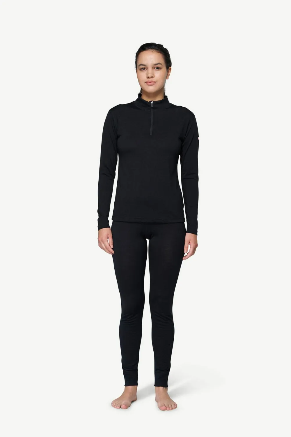 New Women's Breeze Plus Merino 200 Zip Neck Underställ Dam