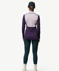 Devold Women's Lauparen Merino 190 Zip Neck Orchid/lilac/ink
