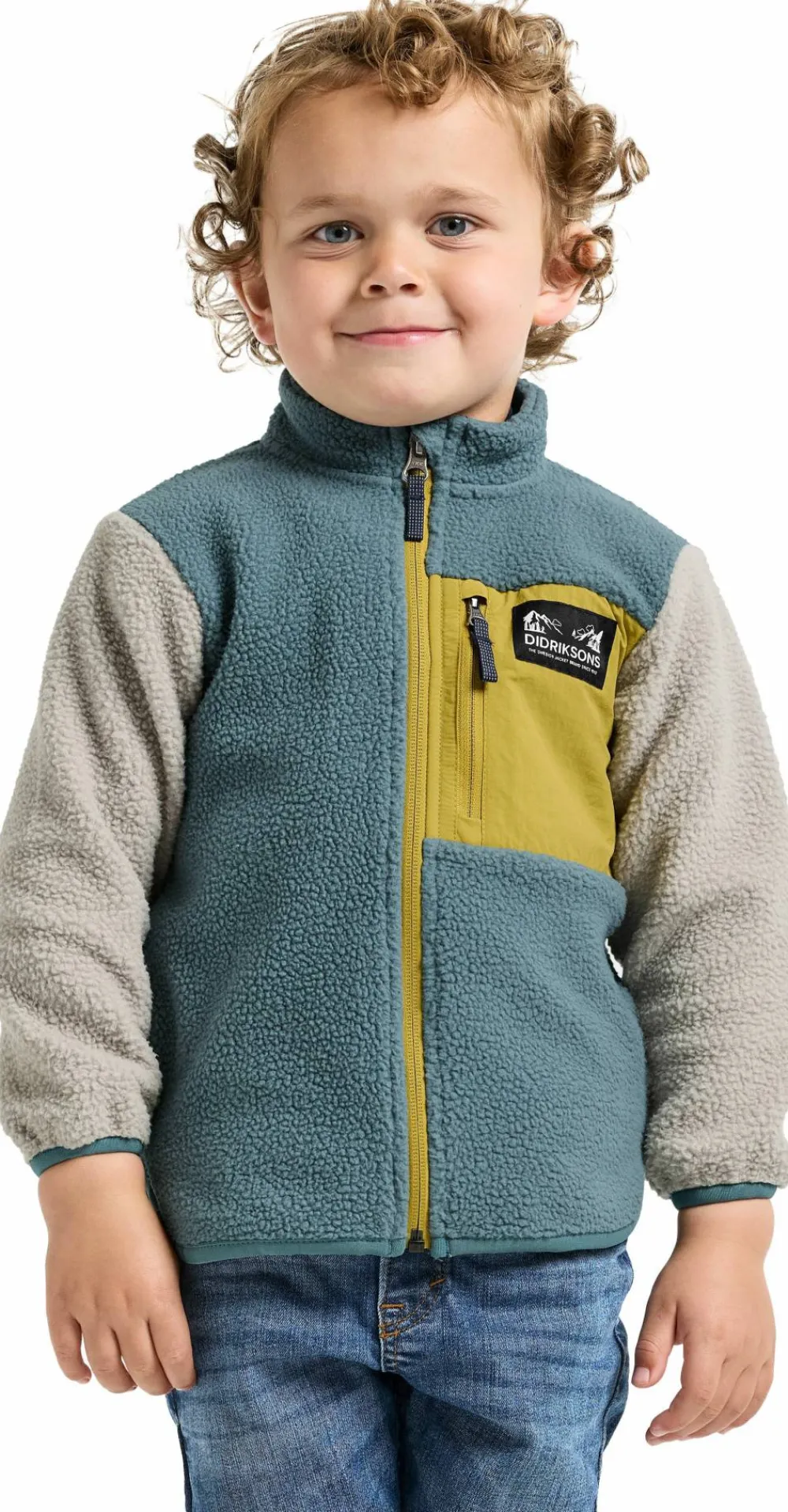 Didriksons Kids' Anten Full Zip Factory Blue New