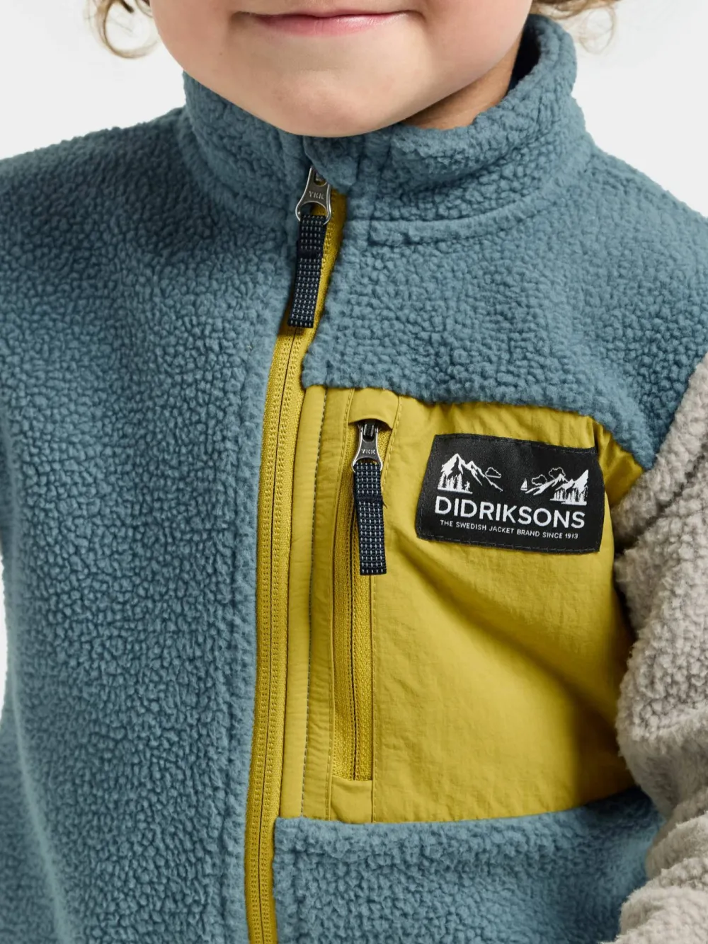 Didriksons Kids' Anten Full Zip Factory Blue New