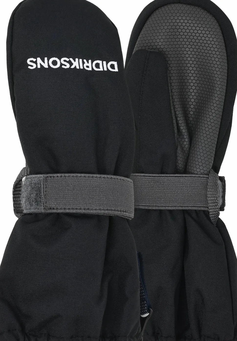 Didriksons Kids' Biggles Zip Mitten 8 Black