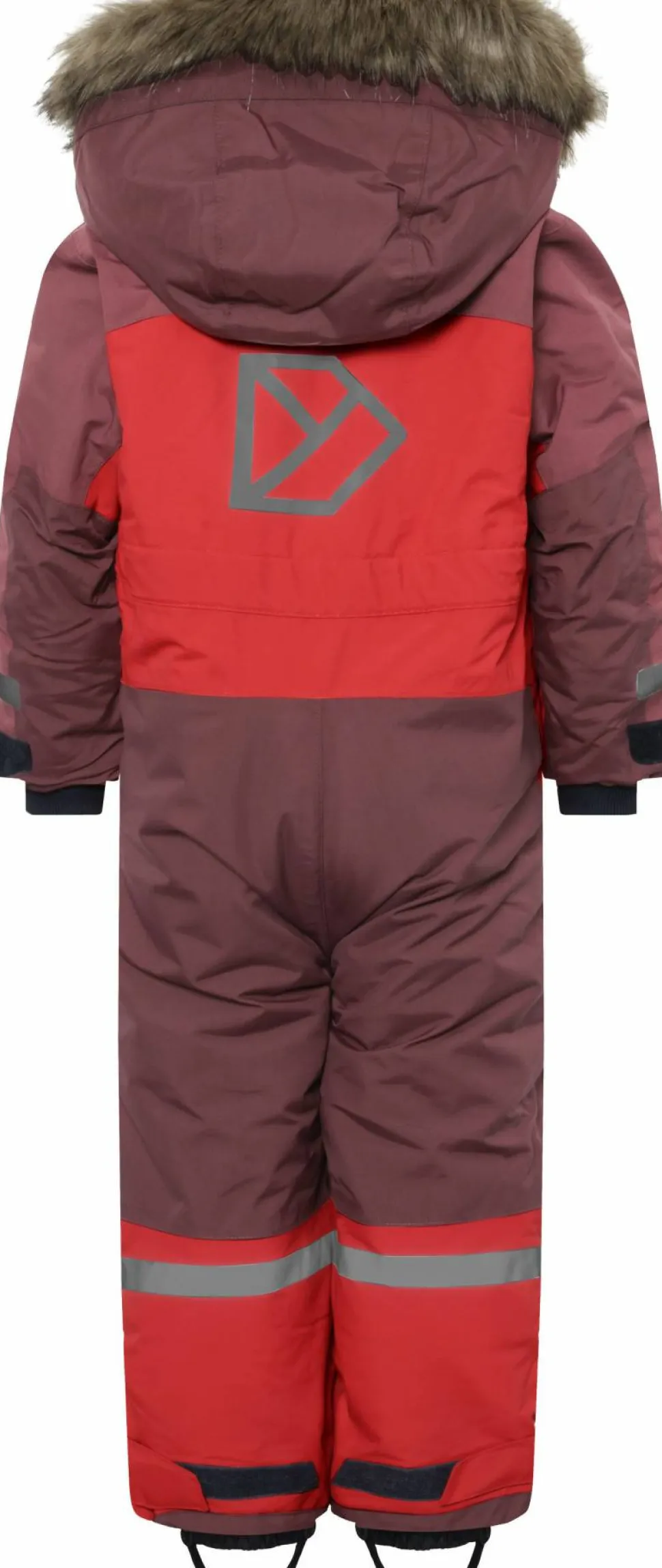 Didriksons Kids' Bjärven Coverall 4 Pomme Red