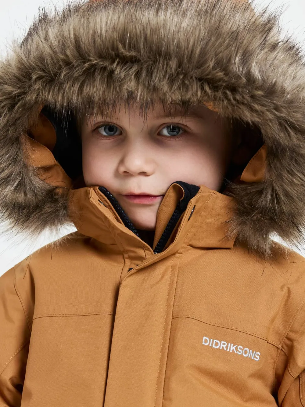 Didriksons Kids' Bjärven Parka 4 Almond Tree Outlet