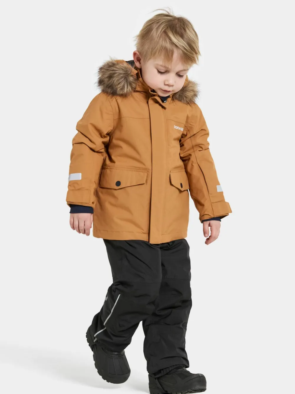 Didriksons Kids' Bjärven Parka 4 Almond Tree Outlet