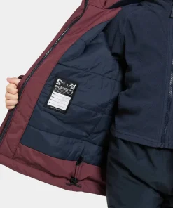 Didriksons Kids' Bjärven Parka 4 Anemon Red