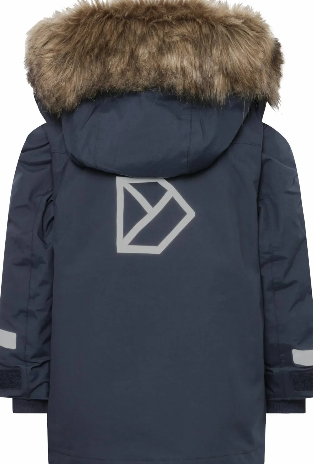 Didriksons Kids' Bjärven Parka 4 Navy Hot