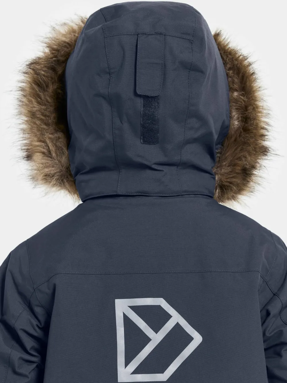 Didriksons Kids' Bjärven Parka 4 Navy Hot