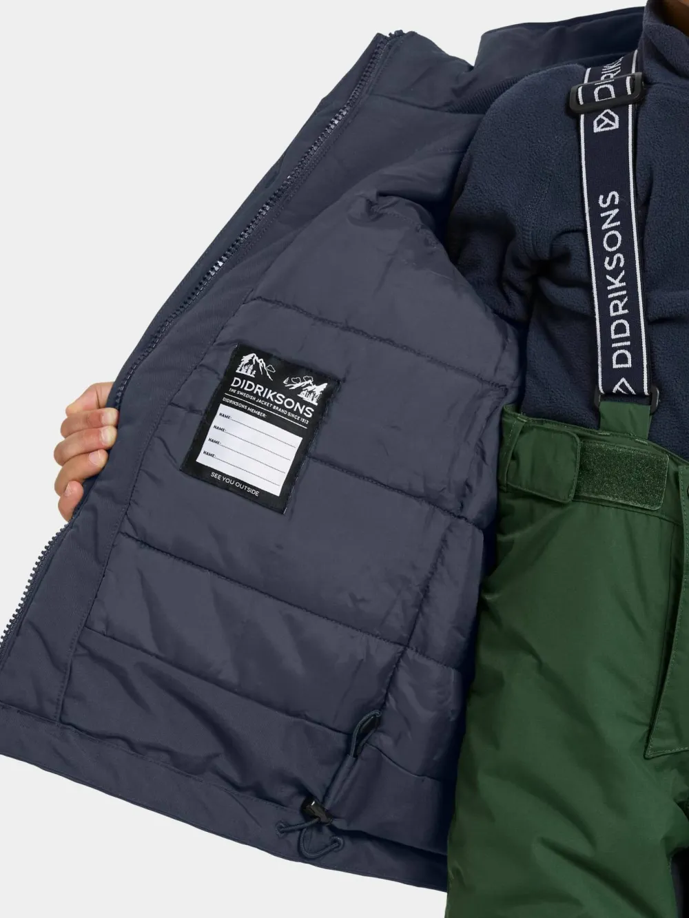 Didriksons Kids' Bjärven Parka 4 Navy Hot