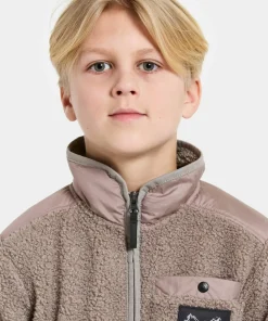Didriksons Kids' Exa Half Zip Ash Brown Best