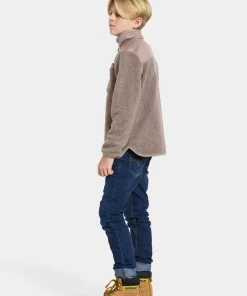 Didriksons Kids' Exa Half Zip Ash Brown Best