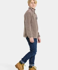 Didriksons Kids' Exa Half Zip Ash Brown Best