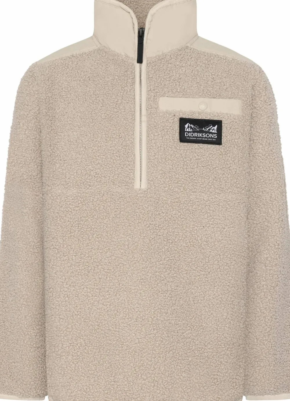Didriksons Kids' Exa Half Zip Beach Beige Outlet