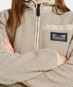 Didriksons Kids' Exa Half Zip Beach Beige Outlet