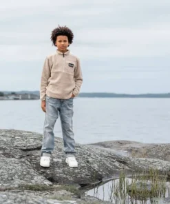 Didriksons Kids' Exa Half Zip Beach Beige Outlet
