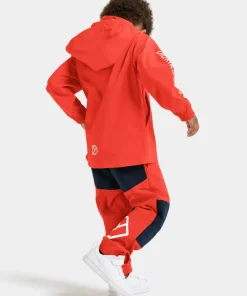 Didriksons Kids' Hallon Jacket Paprika Outlet