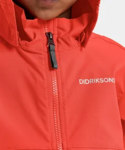 Didriksons Kids' Hallon Jacket Paprika Outlet