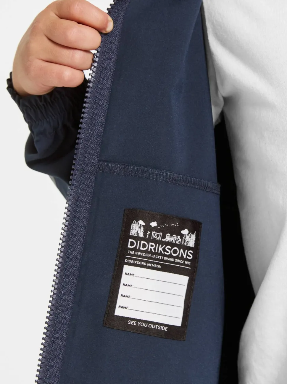 Didriksons Kids' Hallon Jacket Navy