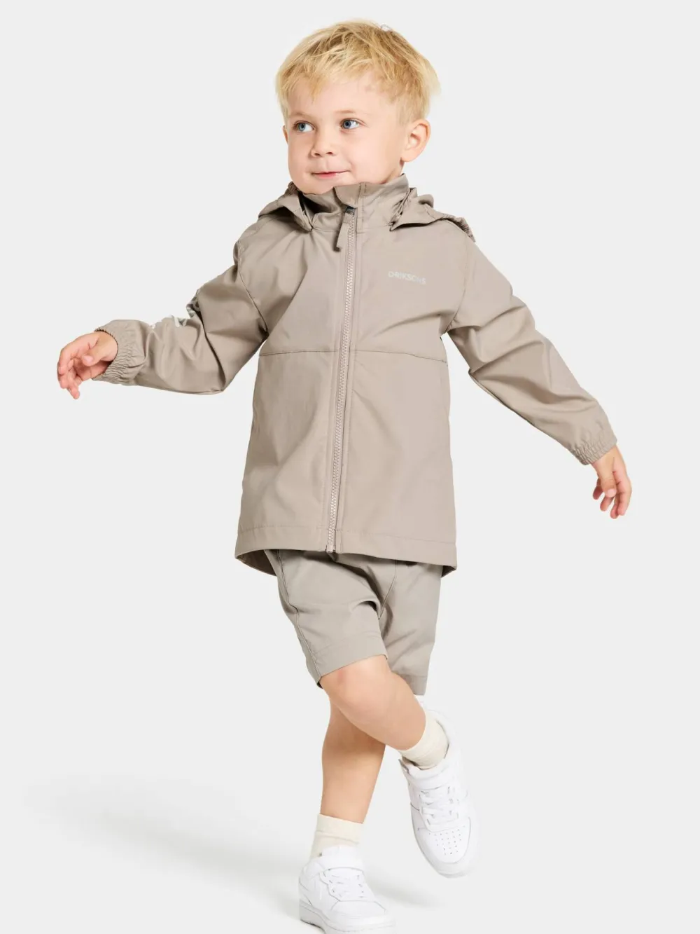 Didriksons Kids' Hallon Jacket Beach Beige Outlet