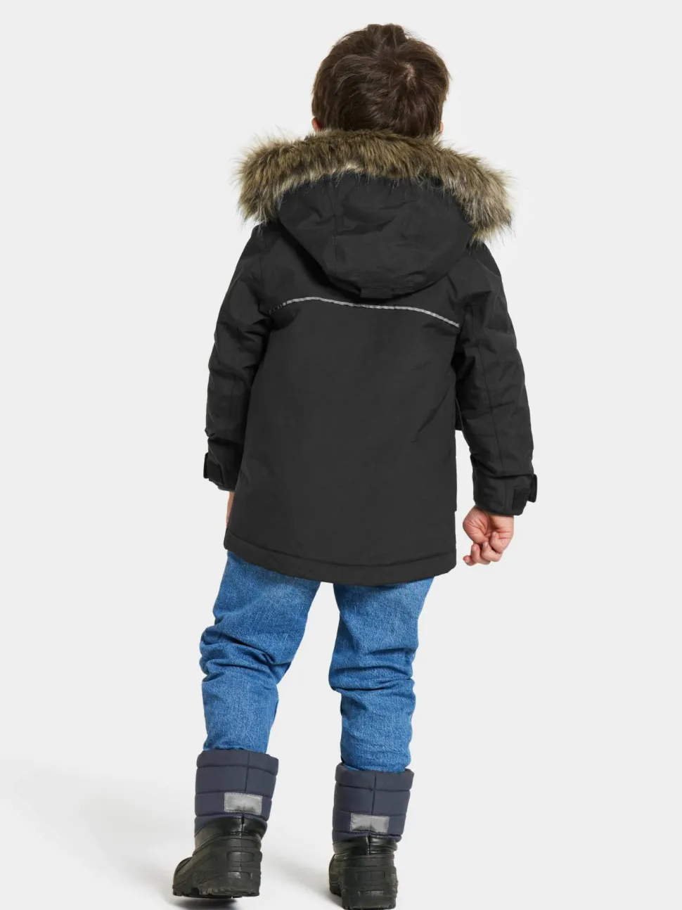 Didriksons Kids' Kure Parka 6 Black
