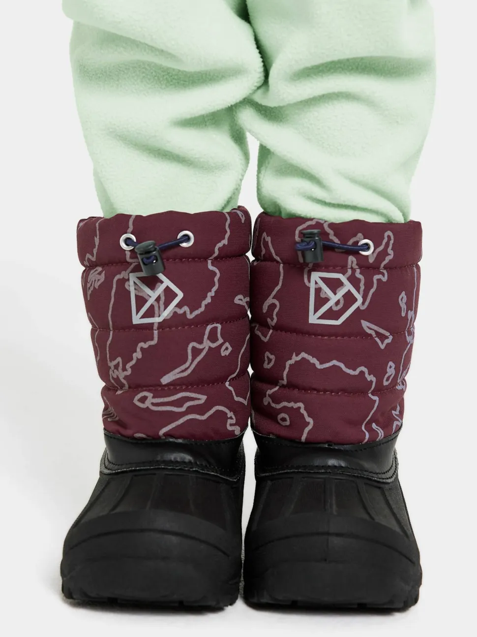 Didriksons Kids' Lumi Boots Grundsund Reflective Wine