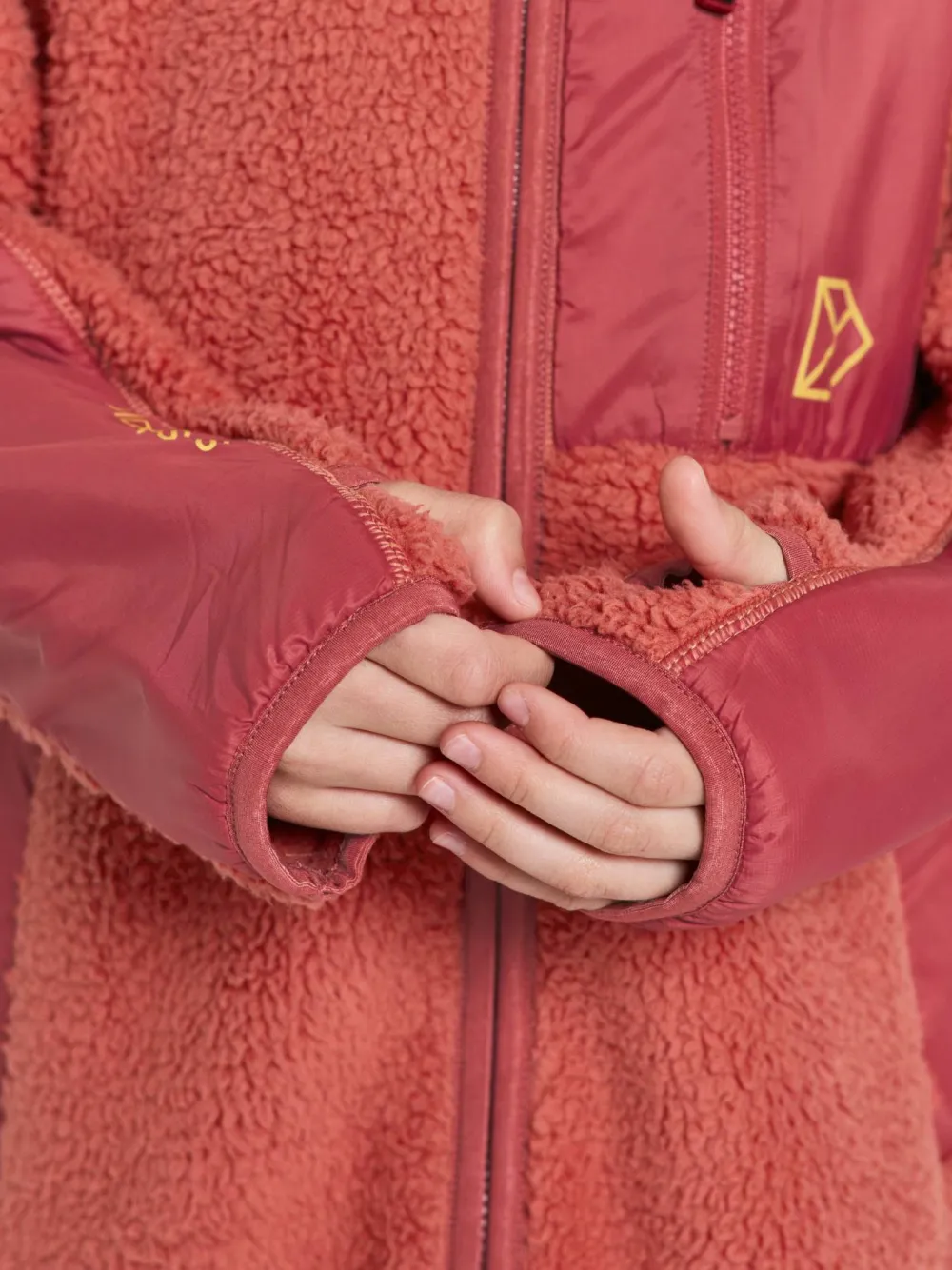 Didriksons Kids' Marmor Full Zip Long Mineral Red Clearance