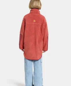 Didriksons Kids' Marmor Full Zip Long Mineral Red Clearance