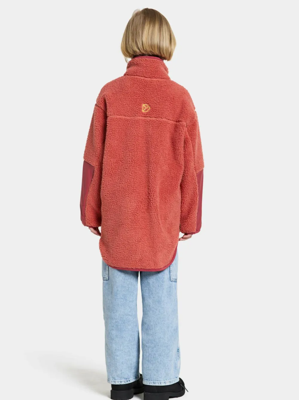 Didriksons Kids' Marmor Full Zip Long Mineral Red Clearance