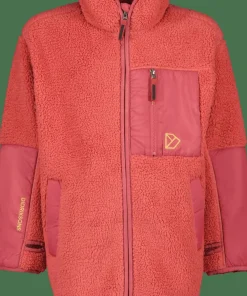 Didriksons Kids' Marmor Full Zip Long Mineral Red Clearance