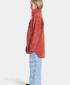 Didriksons Kids' Marmor Full Zip Long Mineral Red Clearance