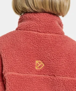 Didriksons Kids' Marmor Full Zip Long Mineral Red Clearance