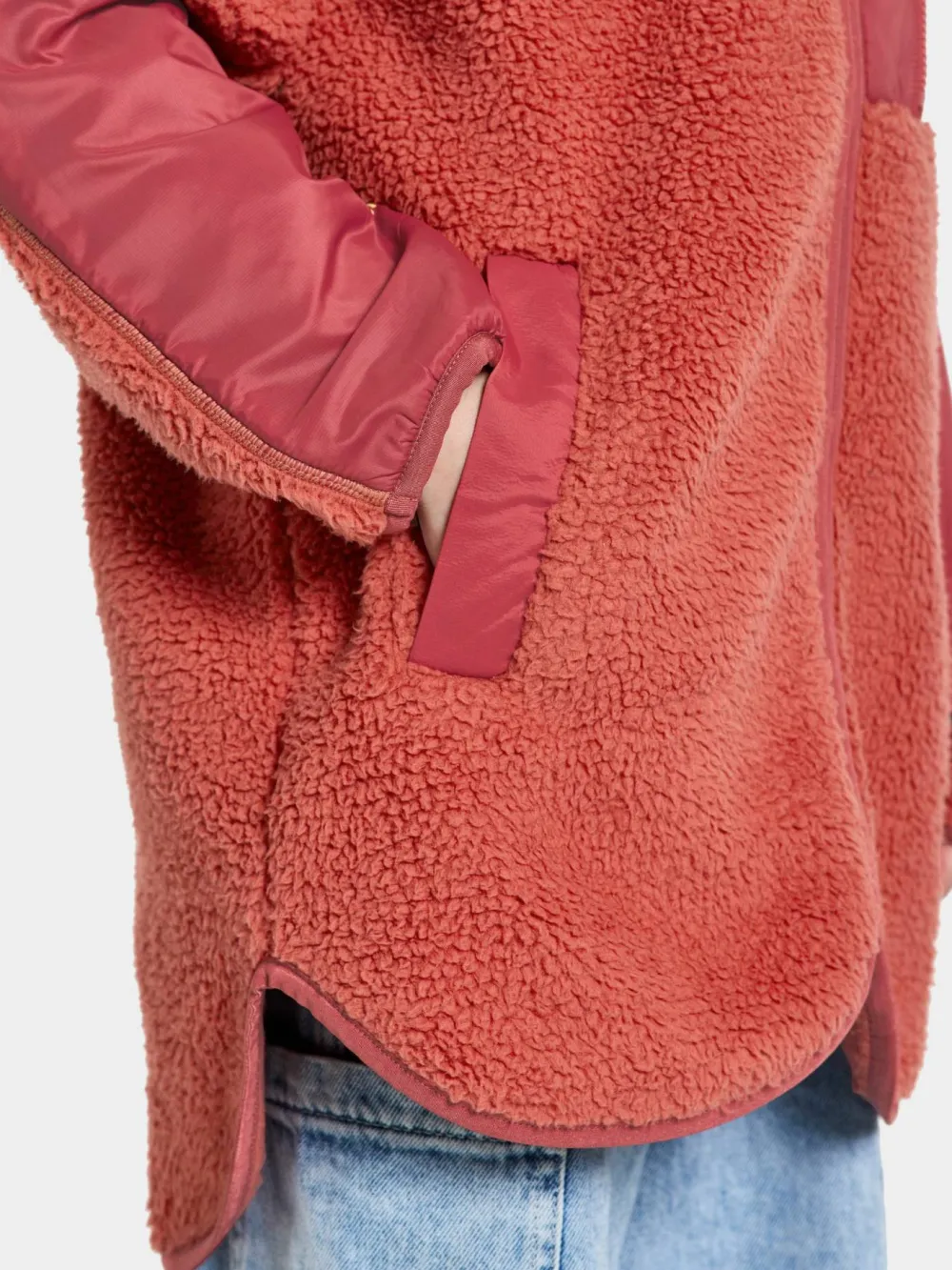 Didriksons Kids' Marmor Full Zip Long Mineral Red Clearance