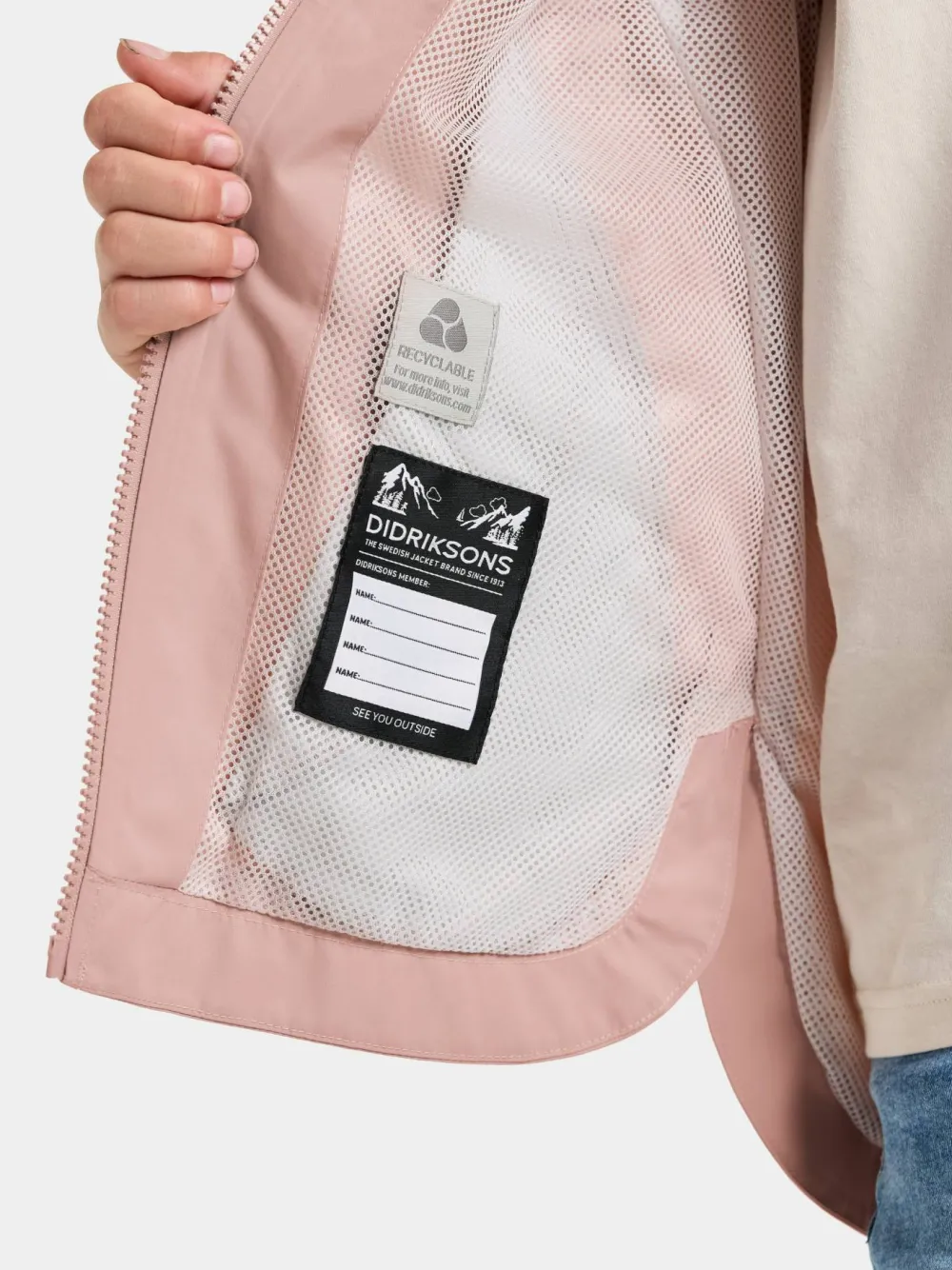 Didriksons Kids' Meliss Jacket 2 Vintage Pink