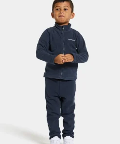 Didriksons Kids' Monte Full Zip 10 Navy Hot