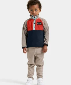 Didriksons Kids' Monte Half Button 5 Paprika Discount