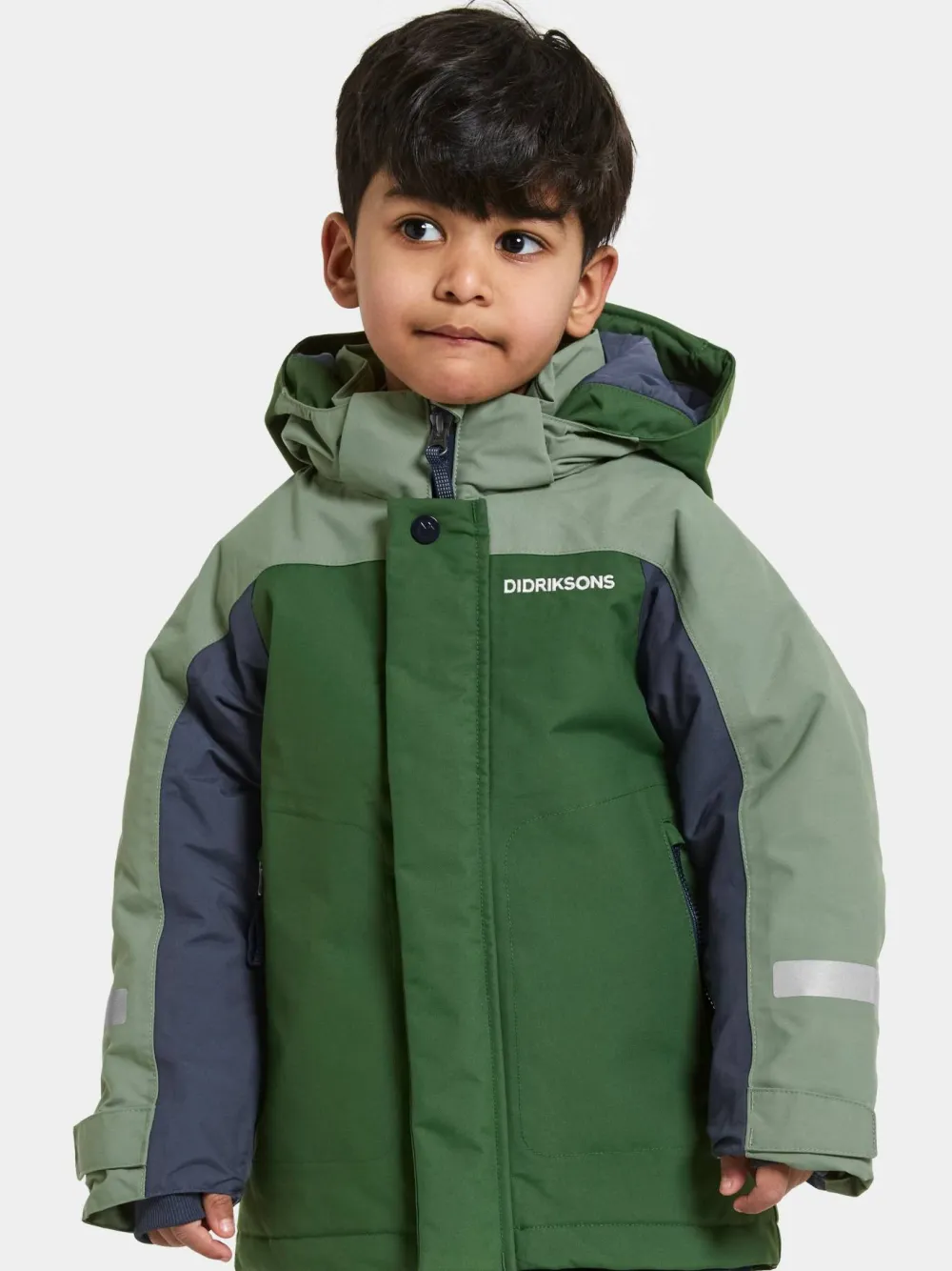 Didriksons Kids' Neptun Jacket 4 Pine Green Clearance
