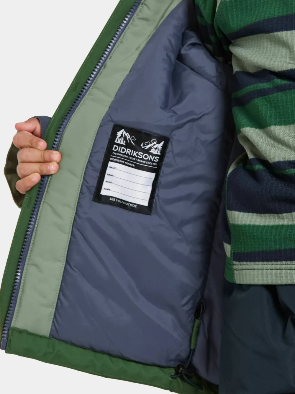 Didriksons Kids' Neptun Jacket 4 Pine Green Clearance