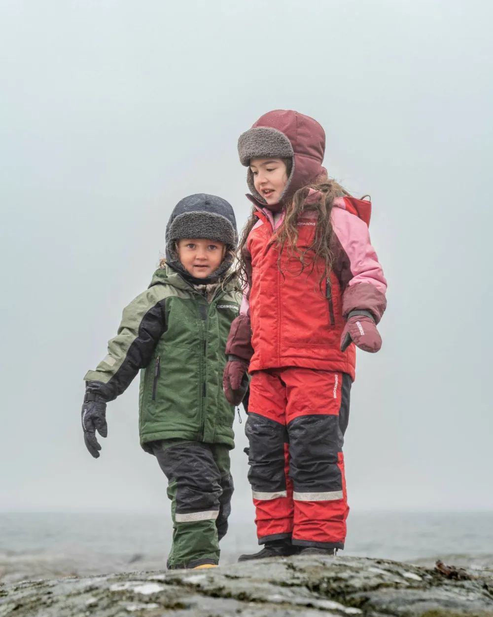 Didriksons Kids' Neptun Jacket 4 Pine Green Clearance