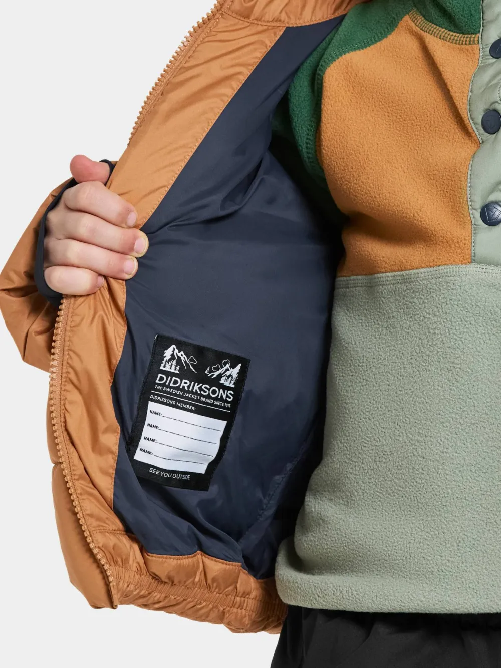 Didriksons Kids' Roxen Jacket Almond Tree Discount