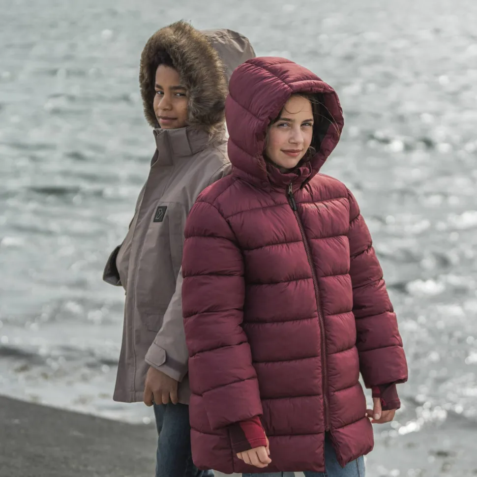 Didriksons Kids' Scoria Parka Anemon Red