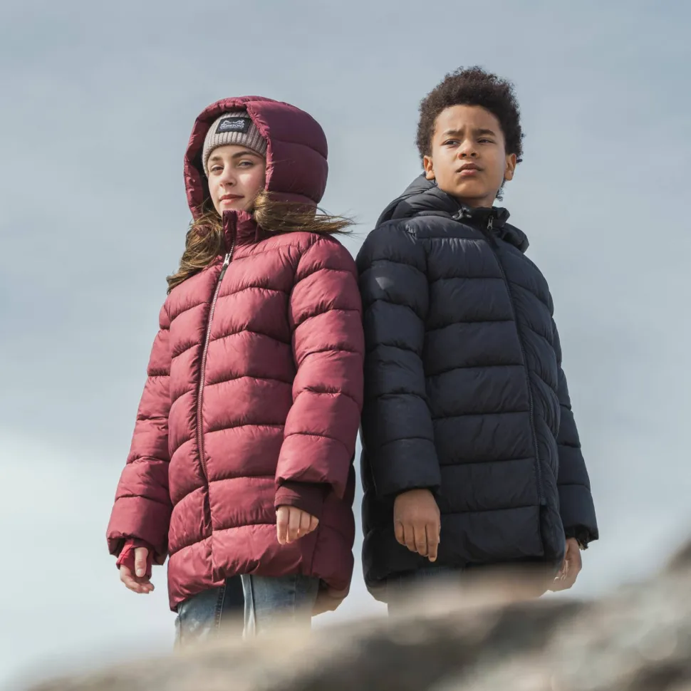 Didriksons Kids' Scoria Parka Anemon Red