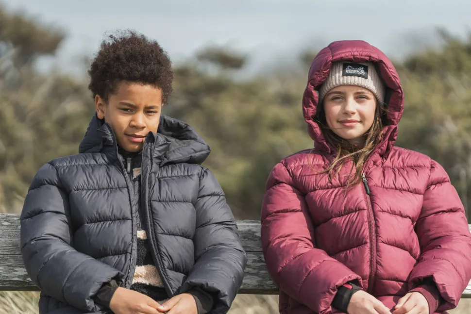 Didriksons Kids' Scoria Parka Anemon Red