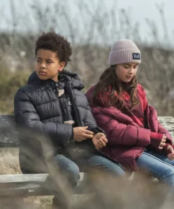 Didriksons Kids' Scoria Parka Anemon Red